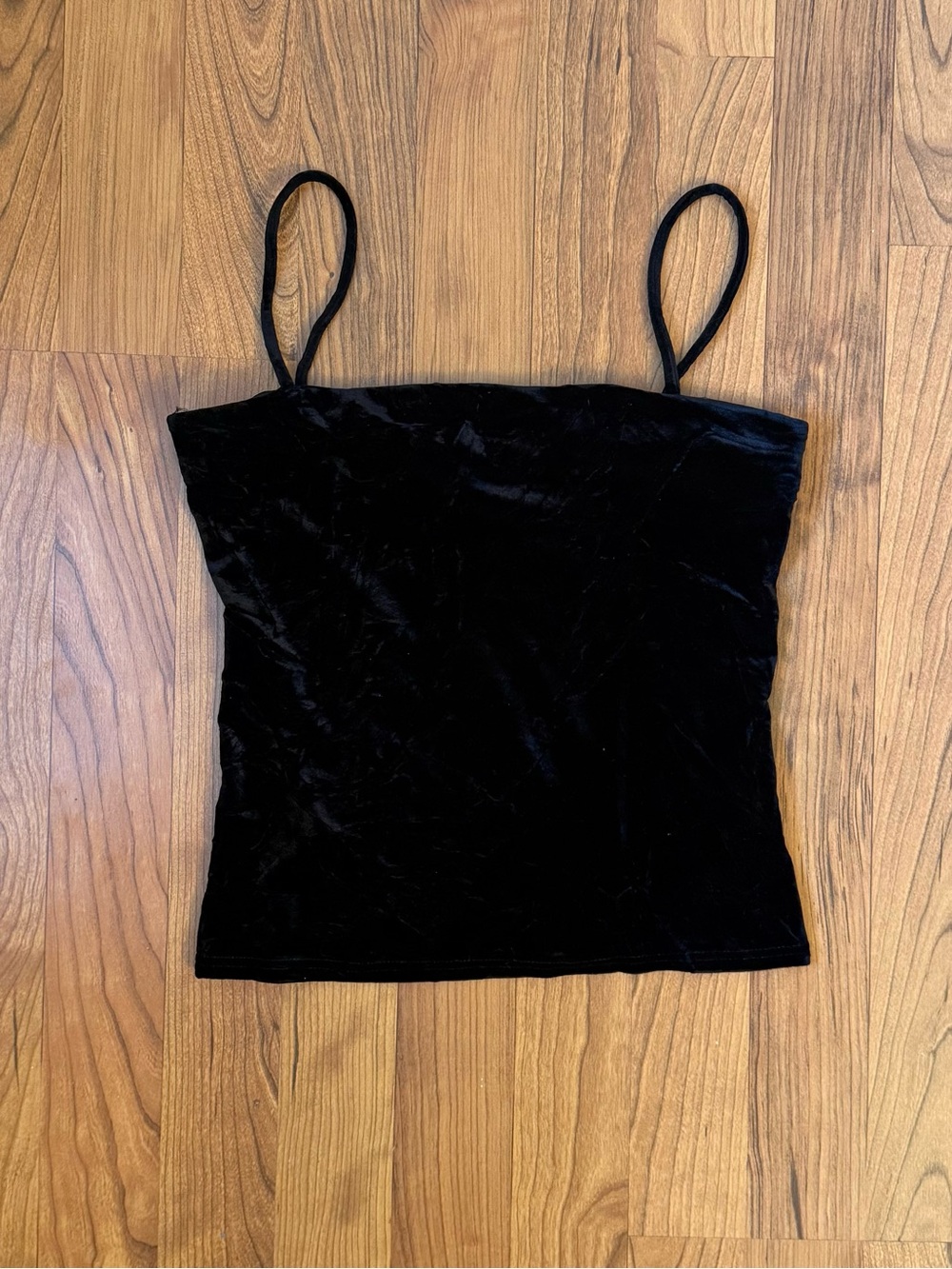 Jacob Black Velvet Spaghetti Strap Camisole